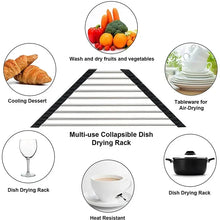 Foldable Stainless Steel Corner Dish Rack