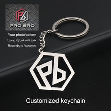 Custom Logo Stainless Steel Keychain