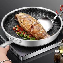 Tri-Ply Honeycomb Stainless Skillet