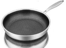 Tri-Ply Honeycomb Stainless Skillet