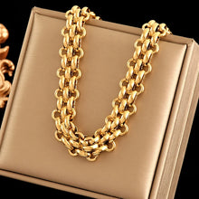 Stainless Steel Cuban Chain Jewelry Set