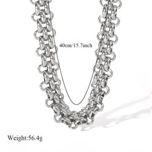 Stainless Steel Cuban Chain Jewelry Set
