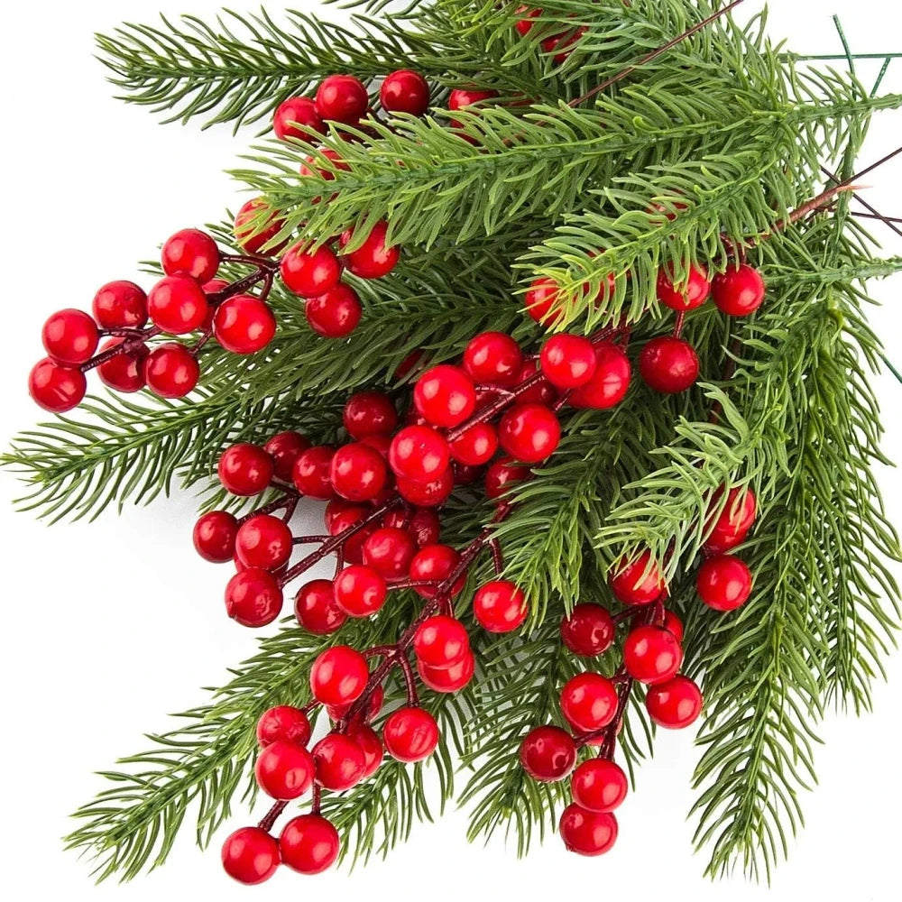 Artificial Pine Berry Christmas Branches