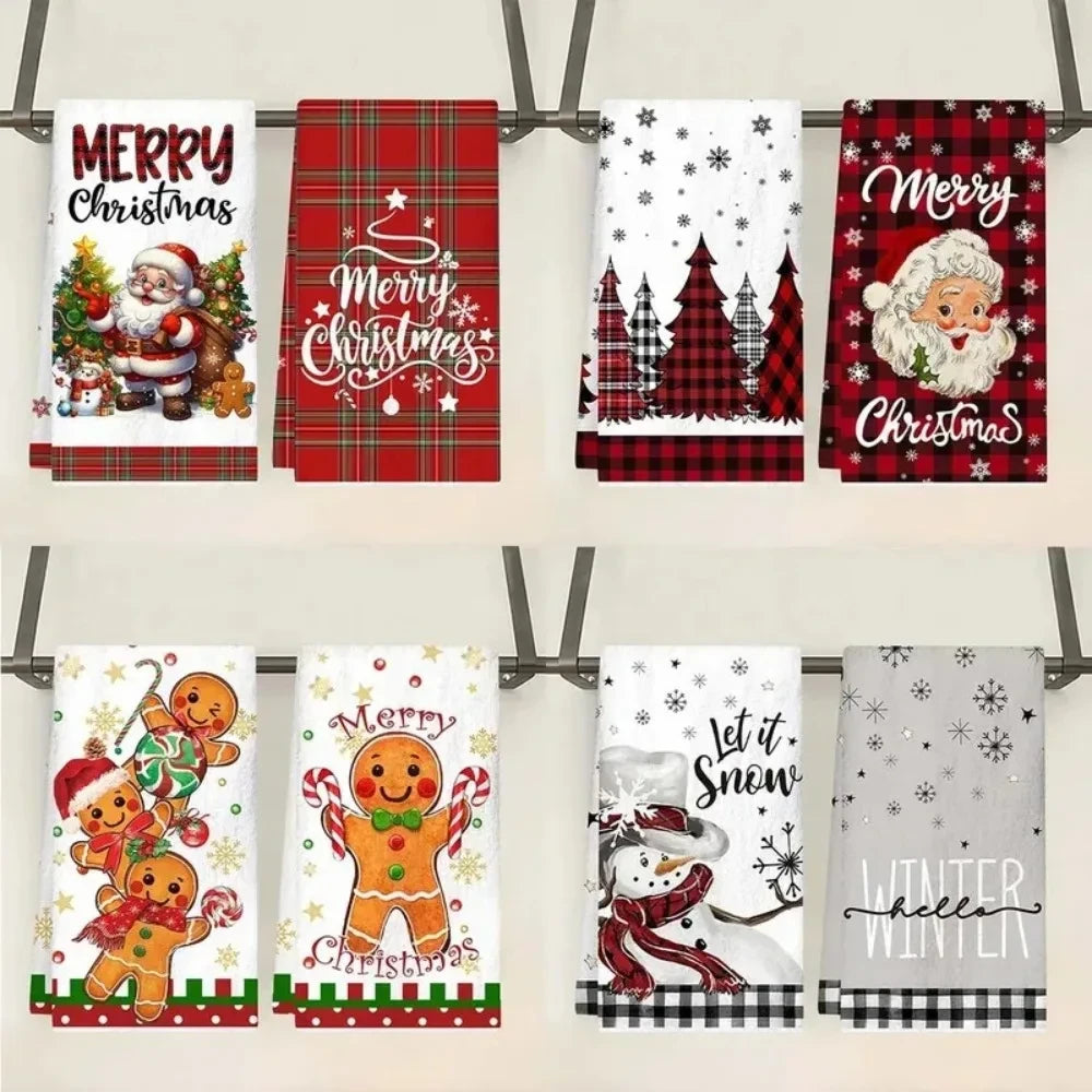 Buffalo Plaid Christmas Kitchen Towels