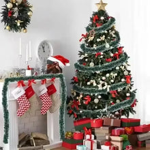 Christmas Tinsel Ribbon Garland