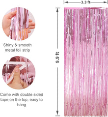 Metallic Tinsel Fringe Photo Backdrop