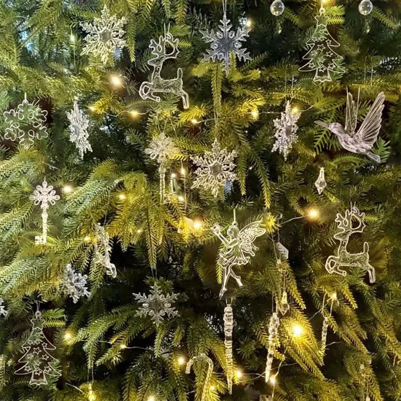 Crystal Acrylic Christmas Tree Ornaments