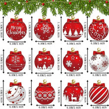 Festive Wooden Christmas Ornament Set
