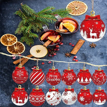 Festive Wooden Christmas Ornament Set