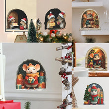 Festive Holiday Mouse Wall Decals