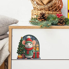 Festive Holiday Mouse Wall Decals