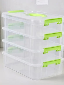 Stackable Transparent Makeup Organizer