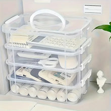 Stackable Transparent Makeup Organizer