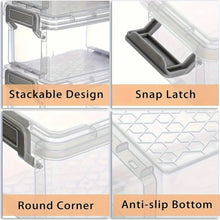 Transparent Stackable Craft Organizer Bins