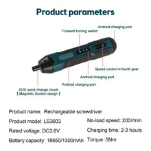 Cordless Electric Screwdriver
