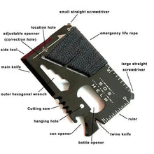 Stainless Steel Multi-Tool Survival Card