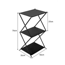 Folding Three-Layer Picnic Rack