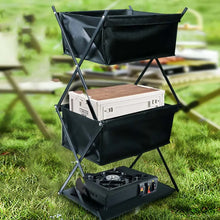 Folding Three-Layer Picnic Rack