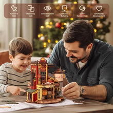 3D Wooden Carousel Music Box Puzzle