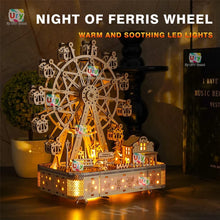 Rotatable Ferris Wheel Wooden Model Kit