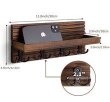Rustic Wall Mounted Entryway Key Organizer