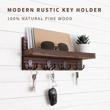 Rustic Wall Mounted Entryway Key Organizer