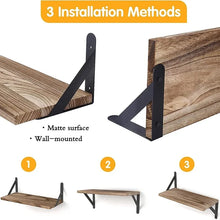 Floating Wooden Wall Shelf