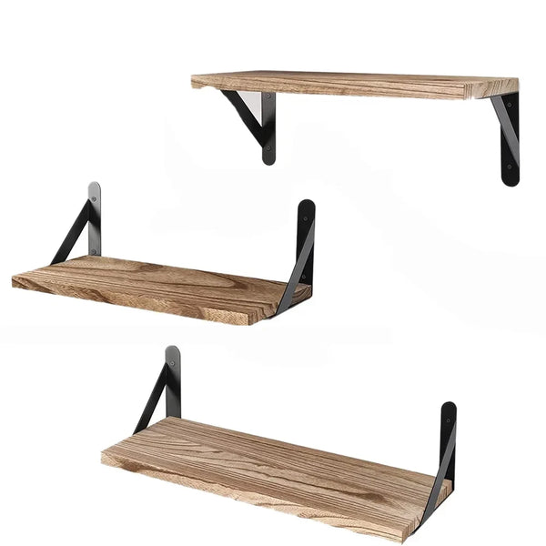 Floating Wooden Wall Shelf