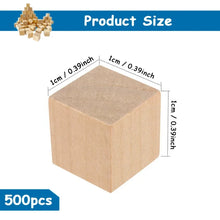Natural Wood Craft Cubes