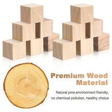 Natural Wood Craft Cubes
