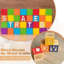 Natural Wood Craft Cubes