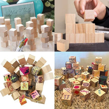 Natural Wood Craft Cubes