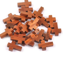Unfinished Wooden Cross Beads