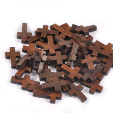 Unfinished Wooden Cross Beads