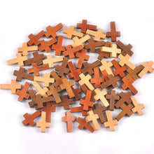 Unfinished Wooden Cross Beads