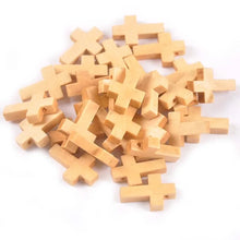 Unfinished Wooden Cross Beads