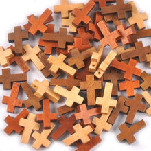 Unfinished Wooden Cross Beads