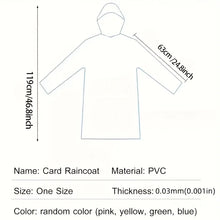 Disposable Waterproof Hiking Poncho