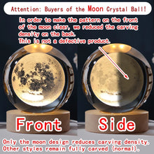 3D Galaxy Crystal Night Light
