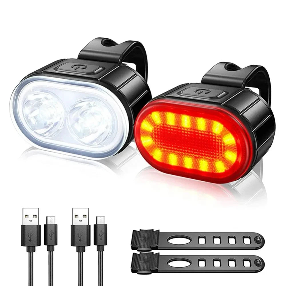 Rechargeable Bicycle Light Set