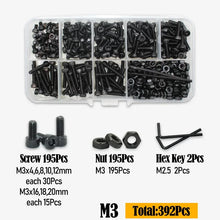 Black Steel Hex Socket Screw Set