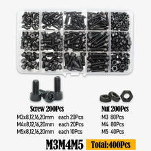 Black Steel Hex Socket Screw Set