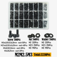 Black Steel Hex Socket Screw Set