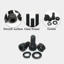 Black Steel Hex Socket Screw Set