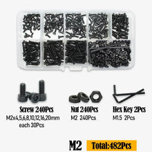 Black Steel Hex Socket Screw Set