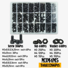 Black Steel Hex Socket Screw Set