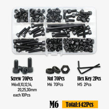 Black Steel Hex Socket Screw Set