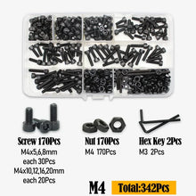 Black Steel Hex Socket Screw Set
