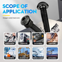 NINDEJIN Hex Socket Screw and Nut Set