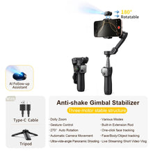 3-Axis Phone Stabilizer with Extension Rod